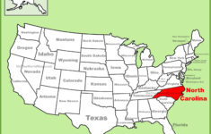 Map Of North Carolina State Map Of USA