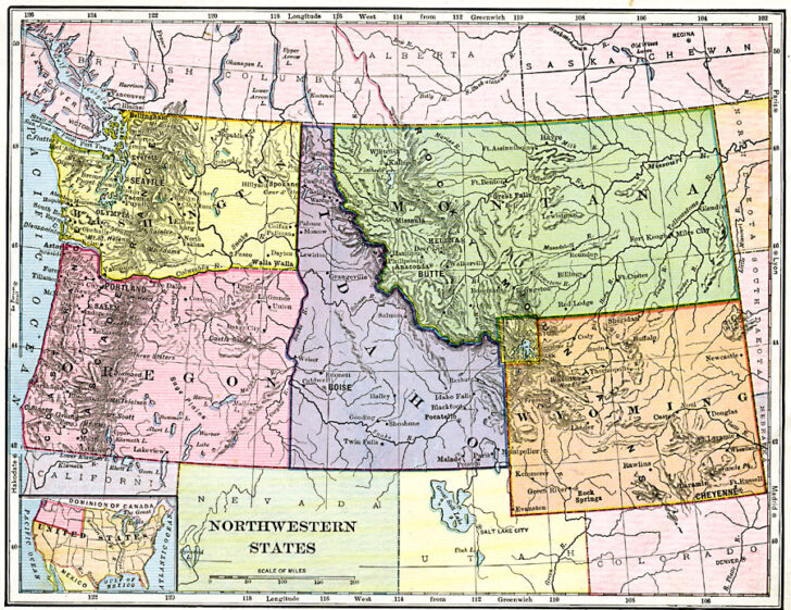 Map Northwest USA