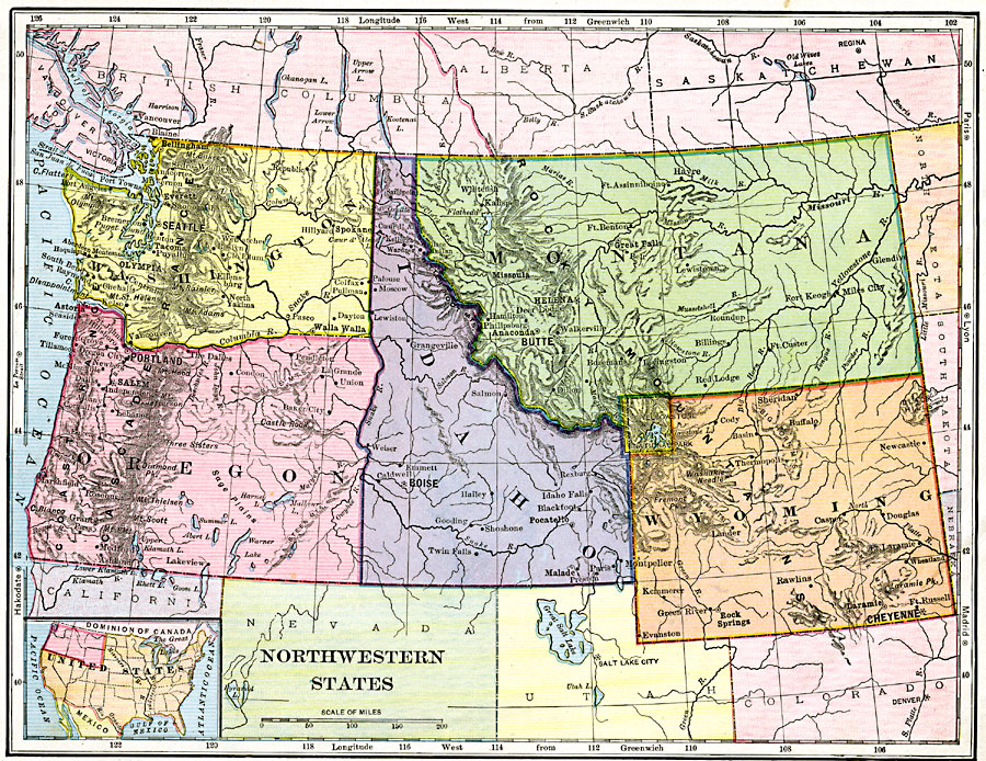 Map Of Northwest United States Maps Location Catalog Online