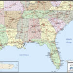 Map Of The Southeast Region Of The United States Printable Map