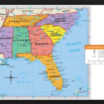 Map Of The Southeast Region Of The United States Write Each State And