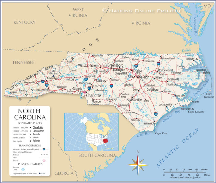 Nc USA Map