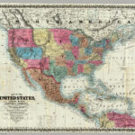 Map Of The United States Canada Mexico Central America And The West