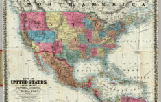 Map Of The United States Canada Mexico Central America And The West