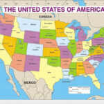 Map Of The United States Of America With States Labeled Printable Map