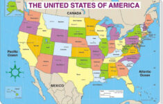Map Of The United States Of America With States Labeled Printable Map