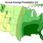 Map Of The Wettest Places In The USA