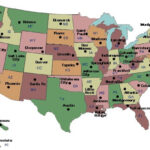 Map Of U S A With State Capitals Labeled Geography Quiz State