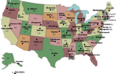 Map Of U S A With State Capitals Labeled Geography Quiz State