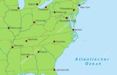 Map Of Us East Coast New York City Map