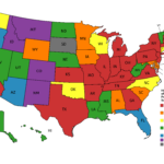 Map Of US States Showing The Highest Ranking Public Official In The