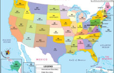 Map Of US States With Abbreviations Us State Map United States Map