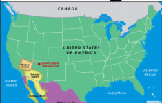 Map Of USA Highlighting Grand Canyon National Park Sonoran Desert nd