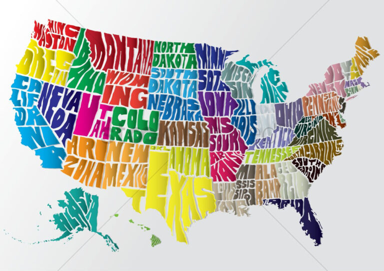 Map Of Usa Vector Image 1553480 StockUnlimited | Printable Map Of USA