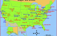 Map United States Major Cities Holiday Map Q HolidayMapQ