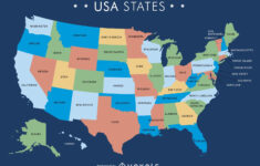 mapa de estados unidos con estados descargar vector Mapa De Estados Unidos Con Estados Descargar Vector
