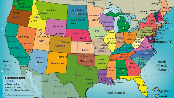 Estados De USA Mapa