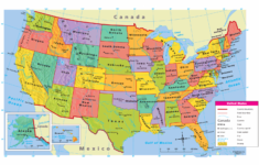 Mapa De Estados Unidos Pol tico Con Nombres Estados Y Capitales