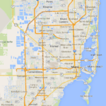 Mapa De Miami TurismoEEUU Plano Condados Calles Sitios Tur Sticos
