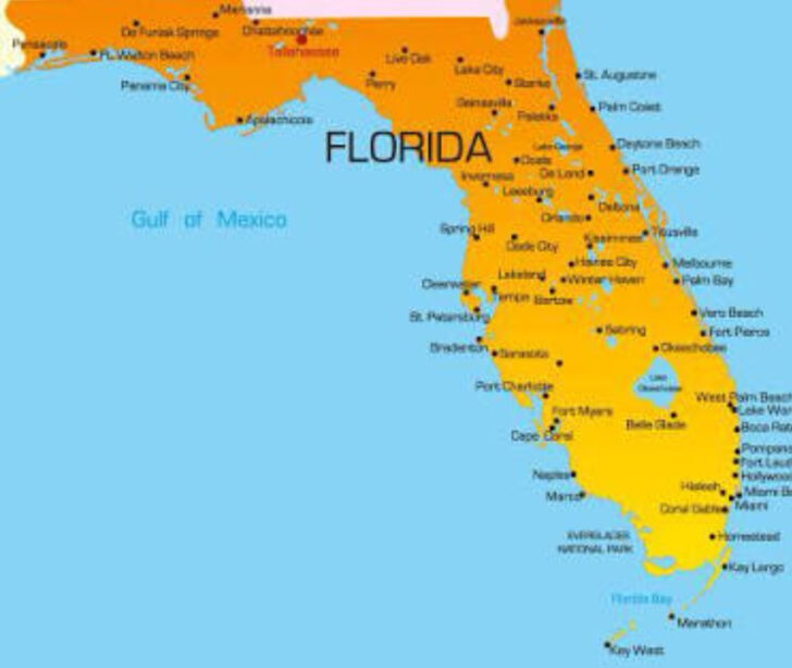 Mapa De La Florida USA
