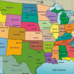 Mapa Pol Tico De Estados Unidos Con Nombres