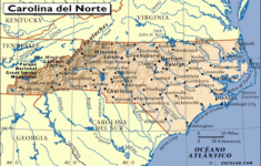 Mapas De Escolar Mapa De Carolina Del Norte