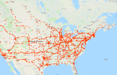 Mapping A Trucker s Travels All Over The US