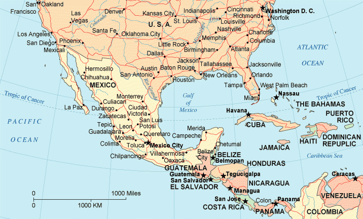 Mexico Map USA