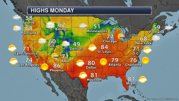 Weather USA Map Today