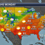 More Upper Midwest Rain Monday S National Weather Outlook For April