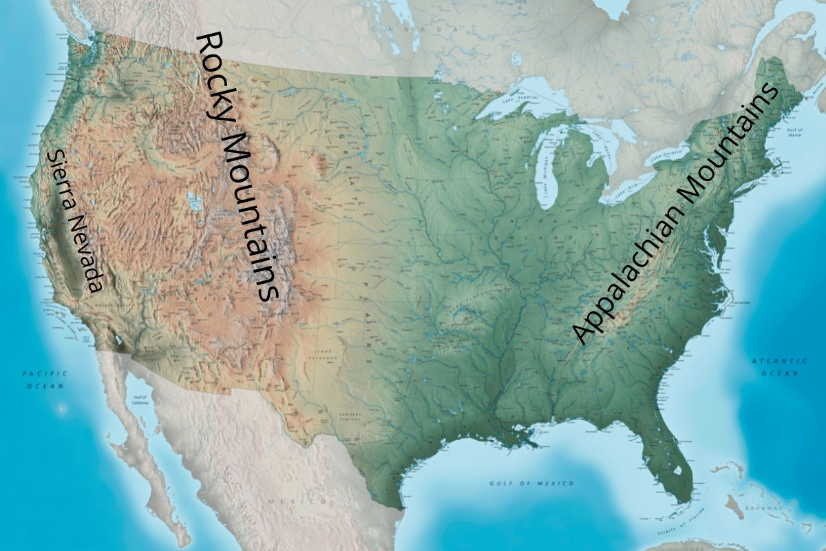 Mountain Ranges In The US 50States