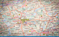 Nashville On Map Stock Photo Image Of Maps Location 176456656