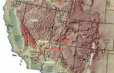 North American Volcano Map North American American Continent Plate
