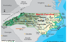 North Carolina Maps Facts World Atlas