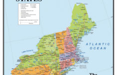 Northeast Region States And Capitals Map Printable Map