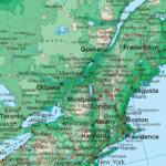 Northeastern States Topo Map