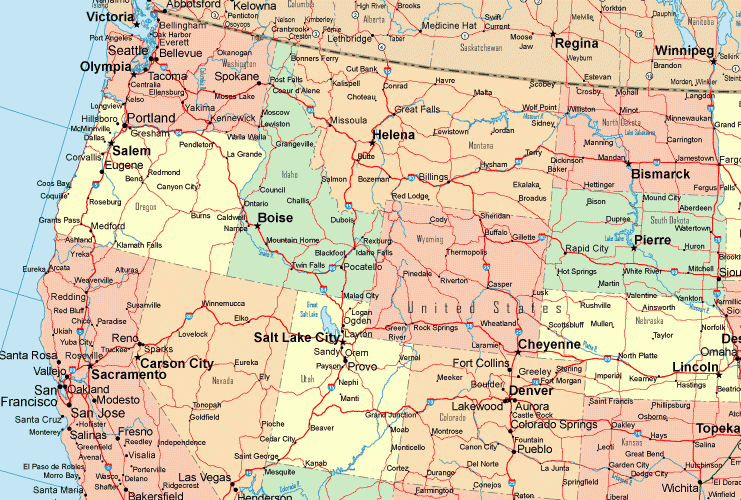 Northwest United States Map Squaw Valley Trail Map