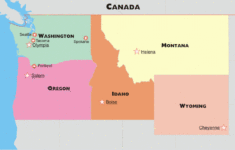 Northwestern US Political Map By Freeworldmaps
