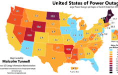 OC United States Of Power Outages Number Of Major Power Outages Per