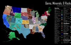 Official Gems Minerals And Rocks Symbols Of Every U S State Mapped