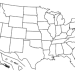 Outline Map Of Us States Coloring Pages Printable