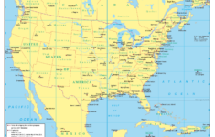 Pacific And Atlantic Ocean Map Usa