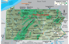 Pennsylvania Maps Facts Weltatlas