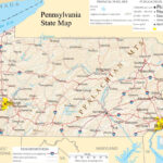 Pennsylvania State Map A Large Detailed Map Of Pennsylvania State USA