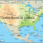 Physical Map Of United States Of America Ezilon Maps