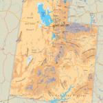 Physical Map Of Utah Ezilon Maps