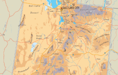 Physical Map Of Utah Ezilon Maps