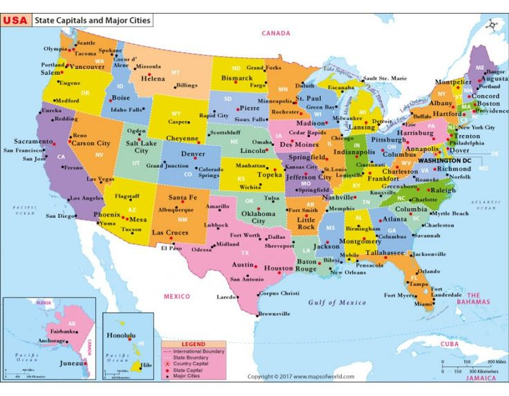 Pin By Niharika Anand On store Mapsofworld Us Map With Cities Us 