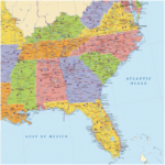 Printable Map Of Southern Usa Printable US Maps