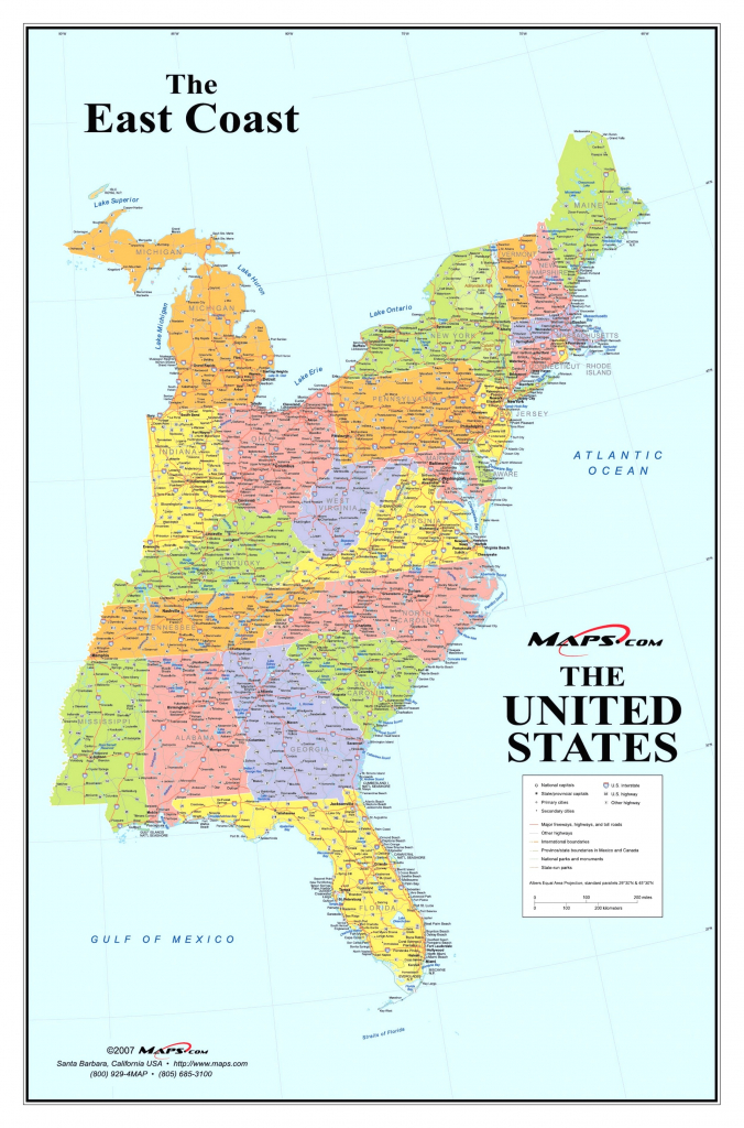 Printable Map Of The East Coast Of The United States Printable US Maps